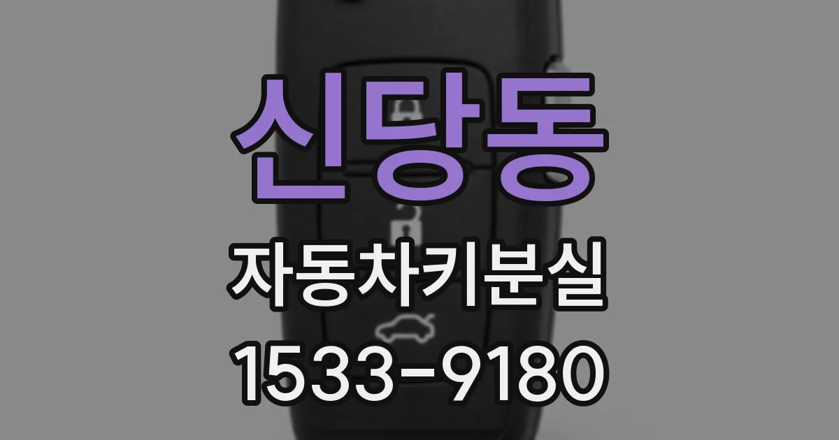 신당동 자동차키분실