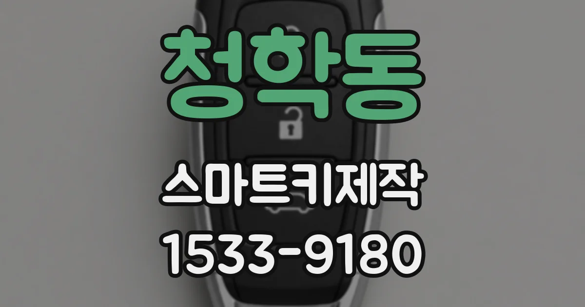 청학동 스마트키제작