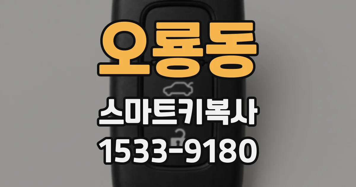 오룡동 스마트키복사