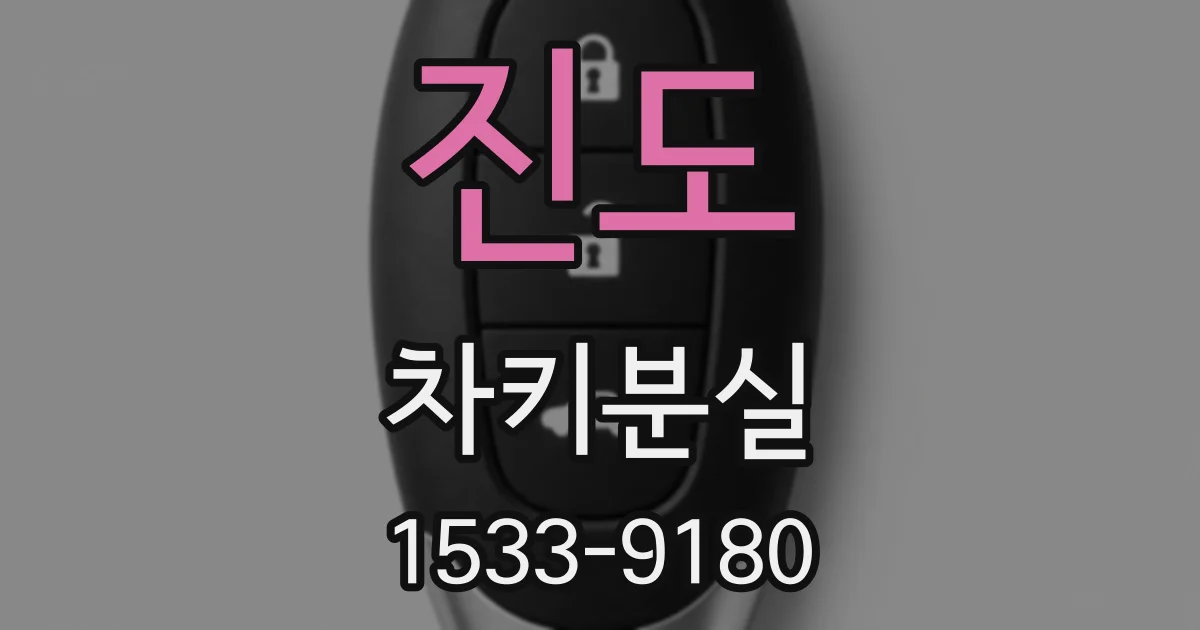 진도 차키분실