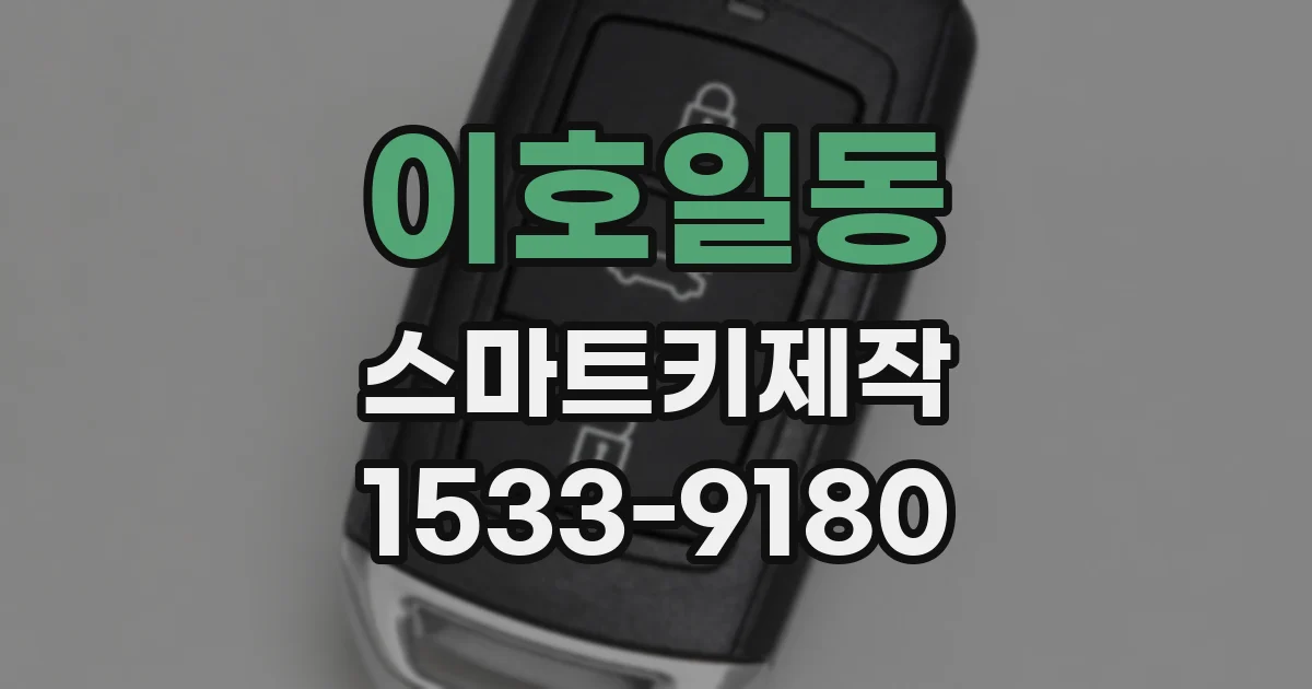 이호일동 스마트키제작