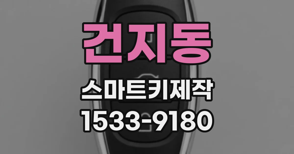 건지동 스마트키제작