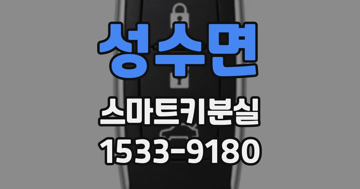 성수면 스마트키분실