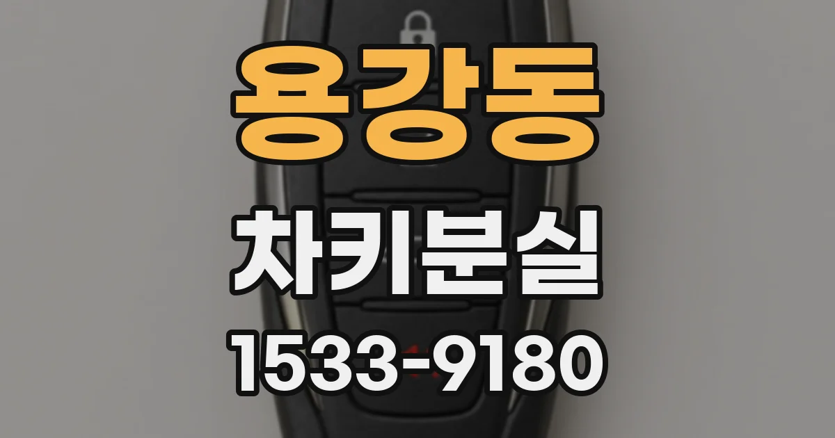 용강동 차키분실