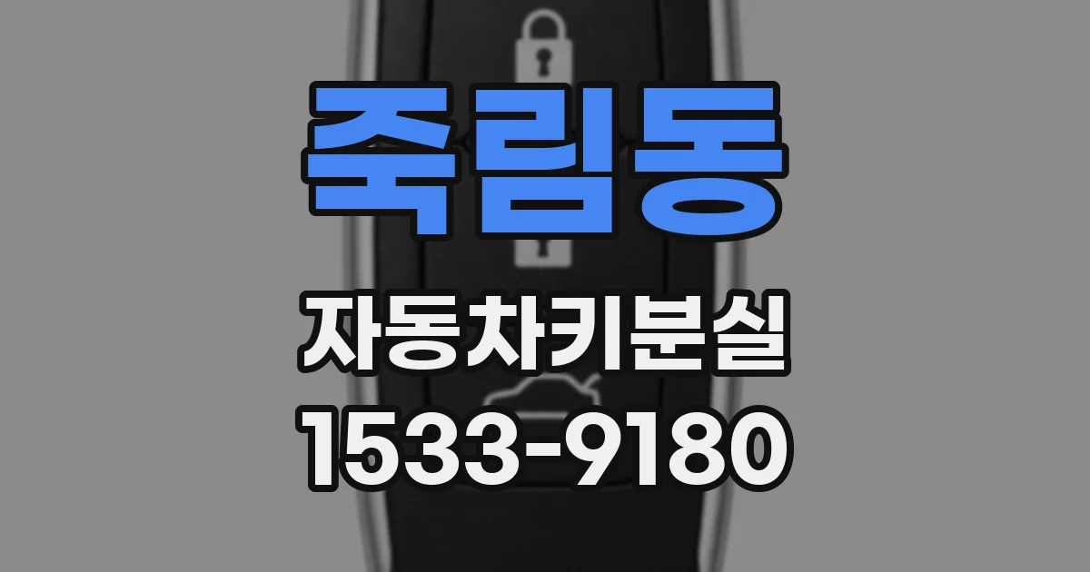 죽림동 자동차키분실