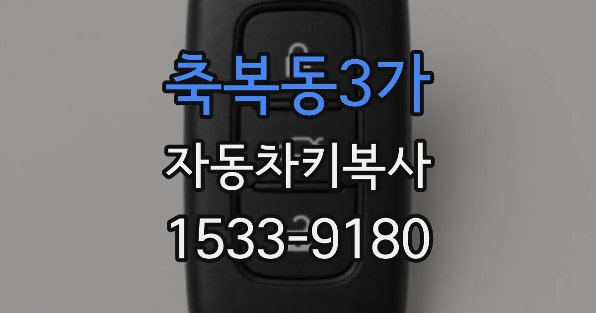 축복동3가 자동차키복사