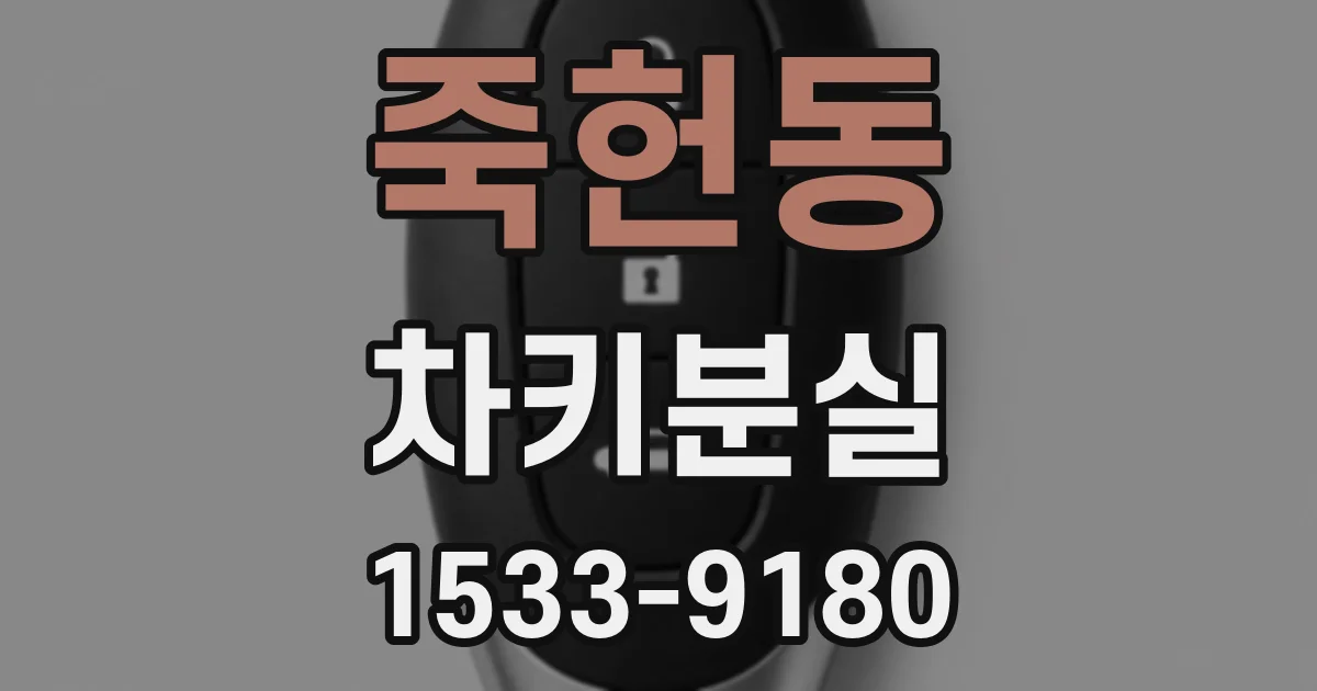 죽헌동 차키분실