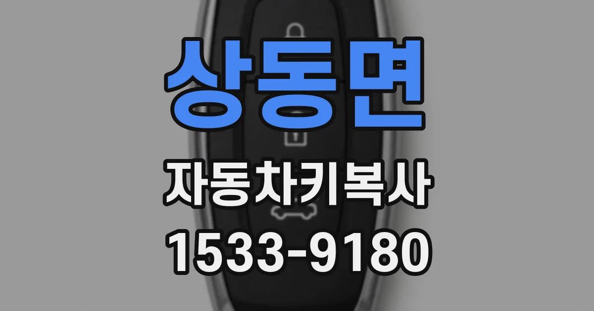 상동면 자동차키복사