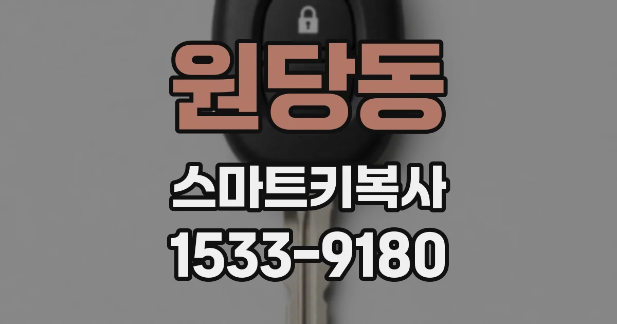 원당동 스마트키복사