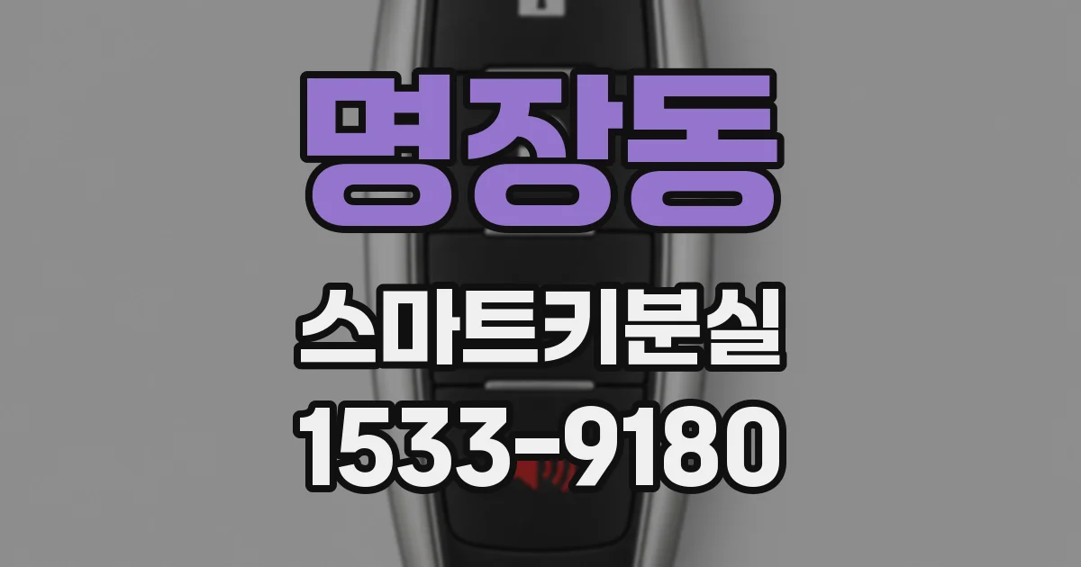 명장동 스마트키분실