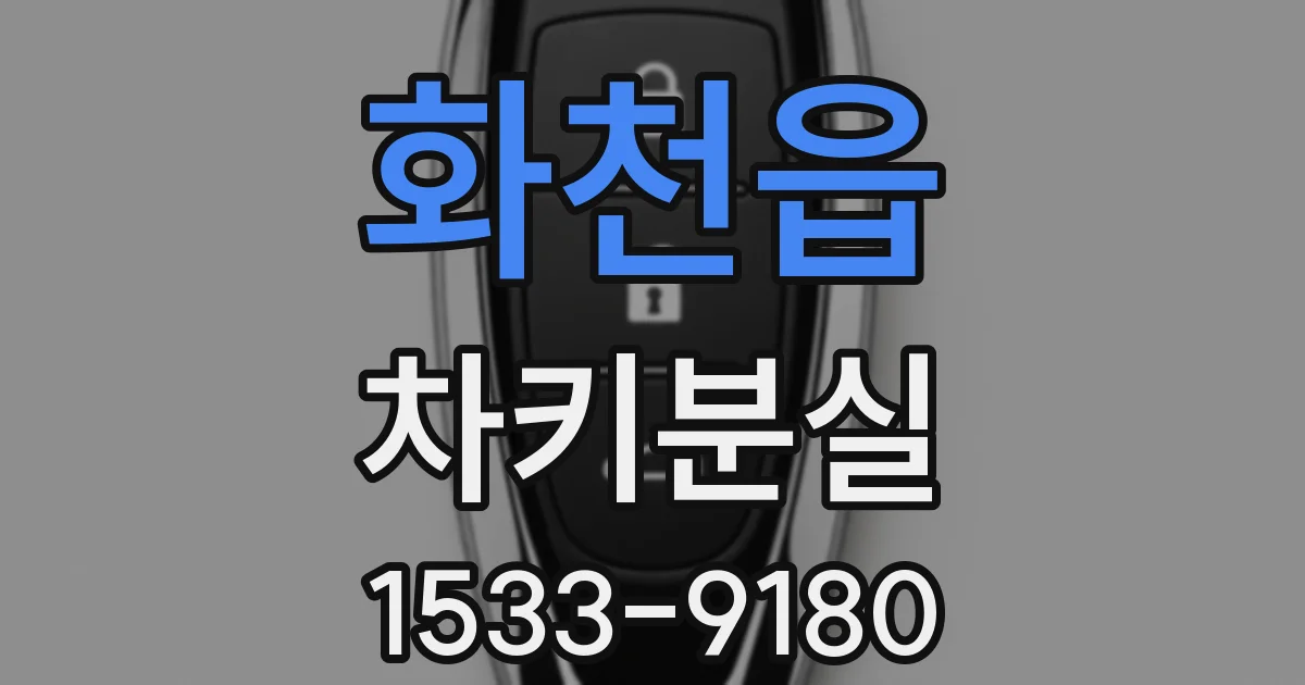 화천읍 차키분실