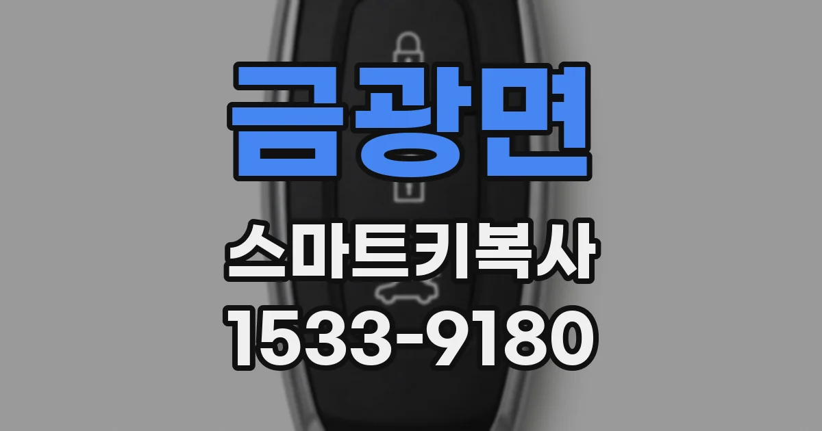금광면 스마트키복사