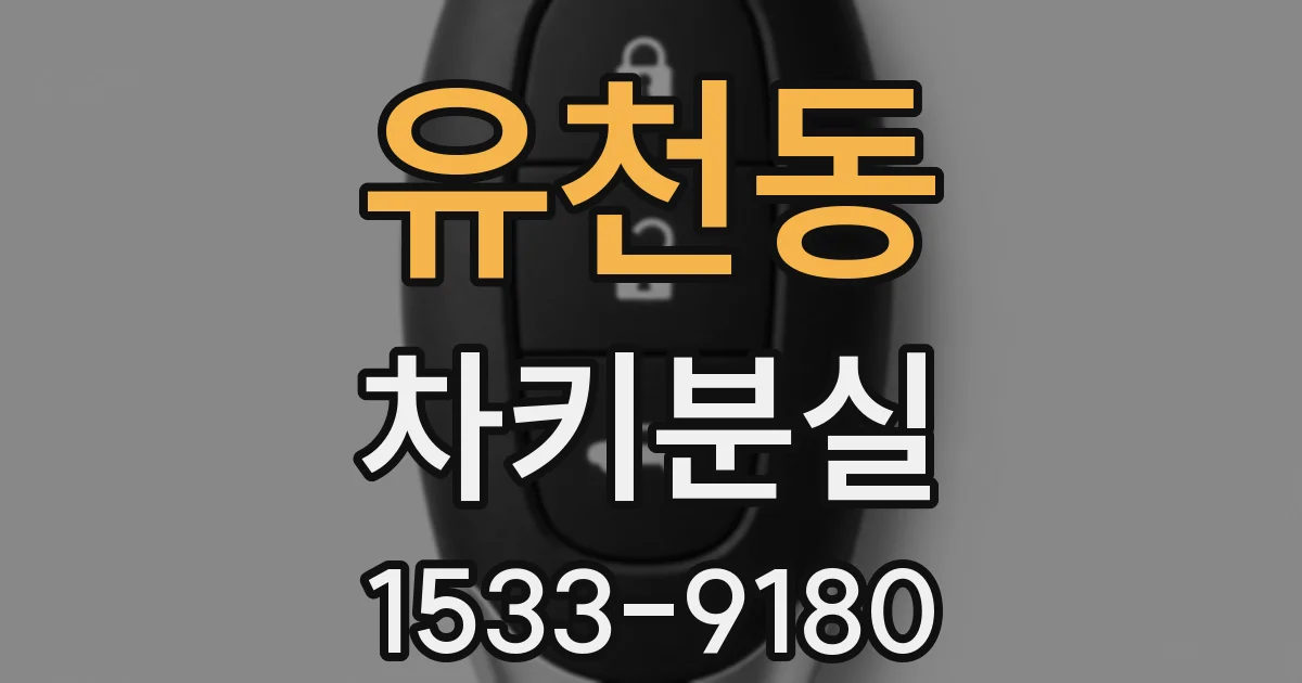 유천동 차키분실
