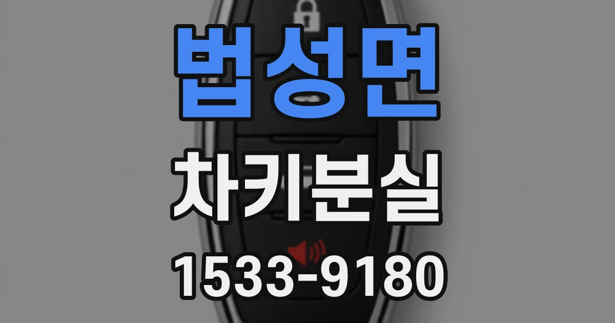 법성면 차키분실