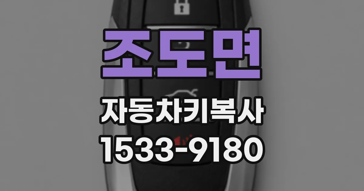 조도면 자동차키복사