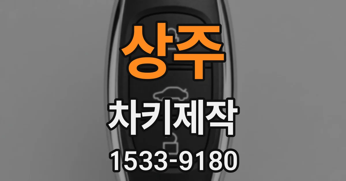상주 차키제작