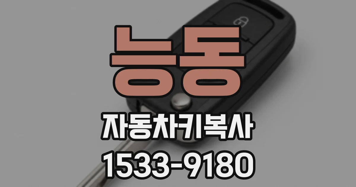 능동 자동차키복사