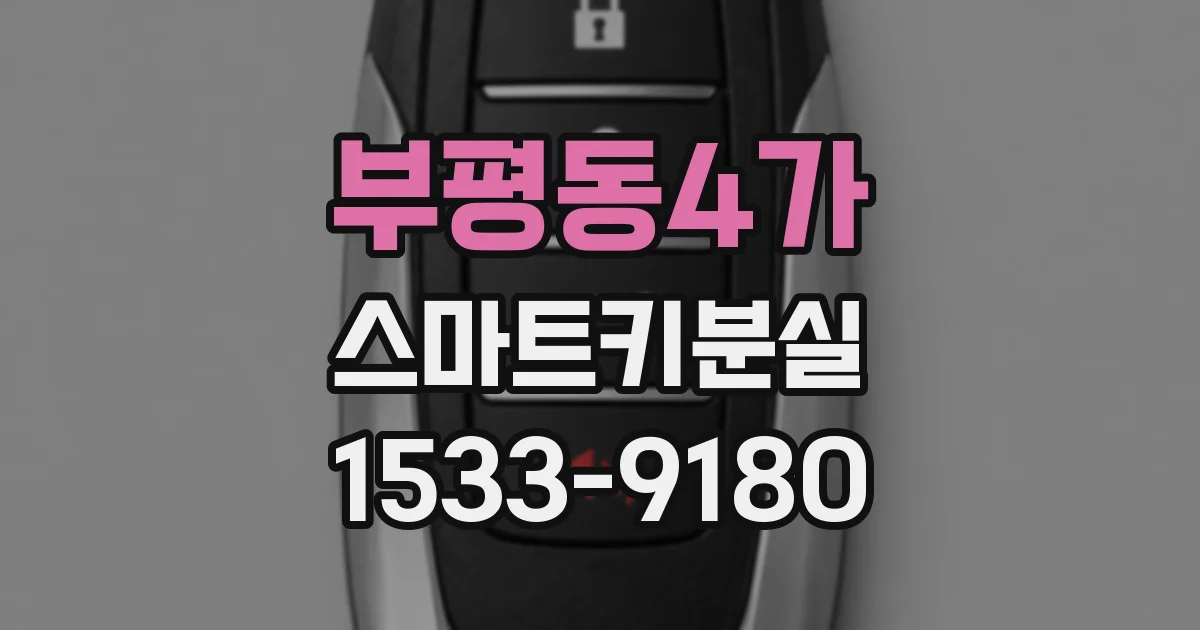 부평동4가 스마트키분실
