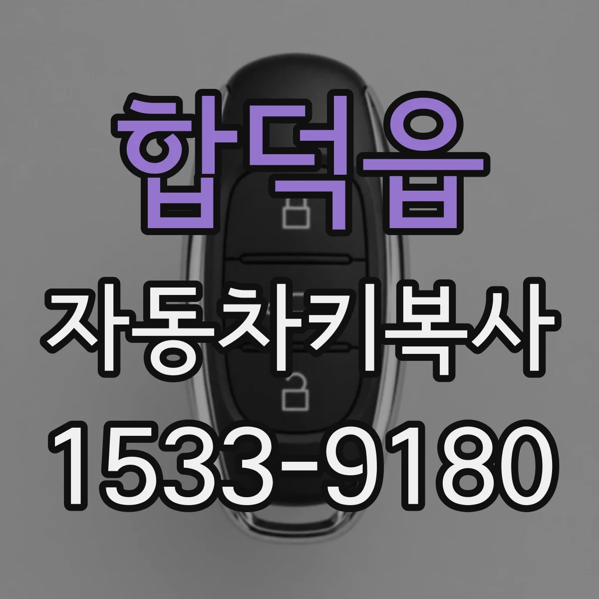 합덕읍 자동차키복사