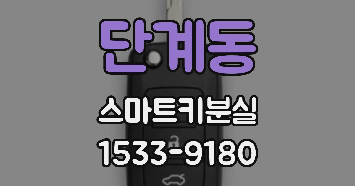 단계동 스마트키분실