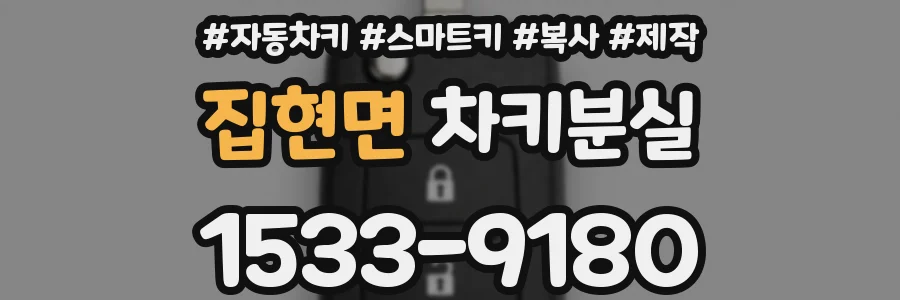 집현면 차키분실