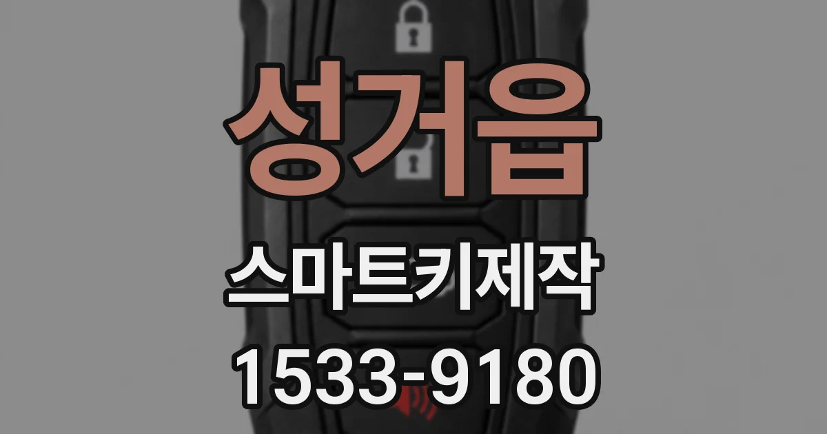 성거읍 스마트키제작
