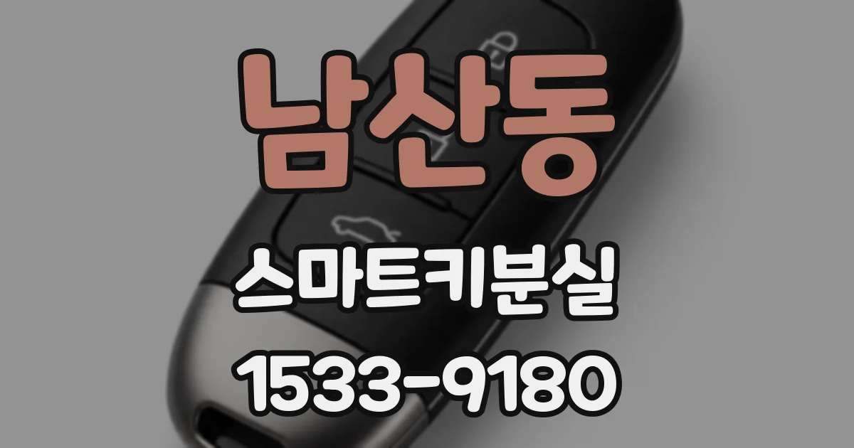 남산동 스마트키분실