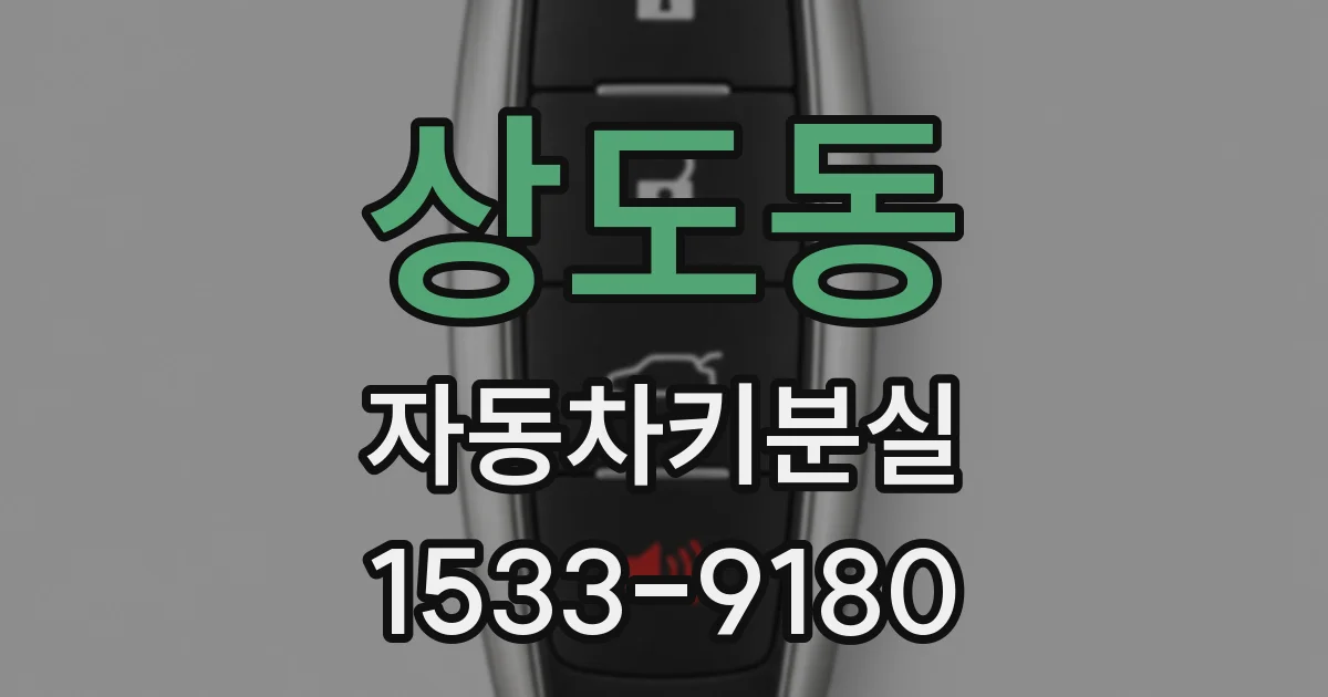 상도동 자동차키분실