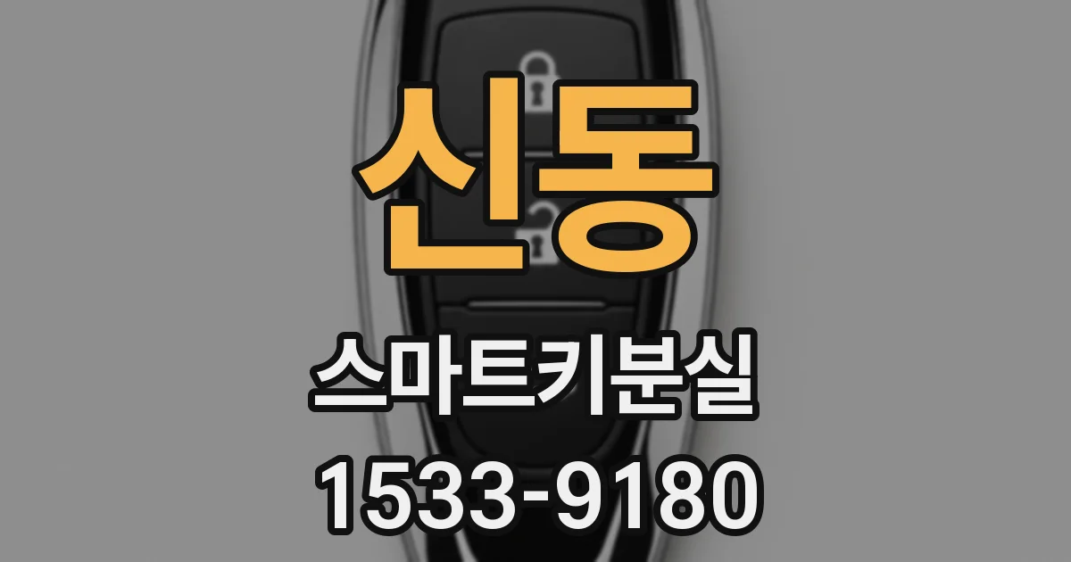 신동 스마트키분실