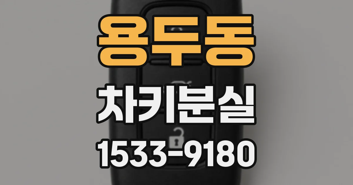 용두동 차키분실