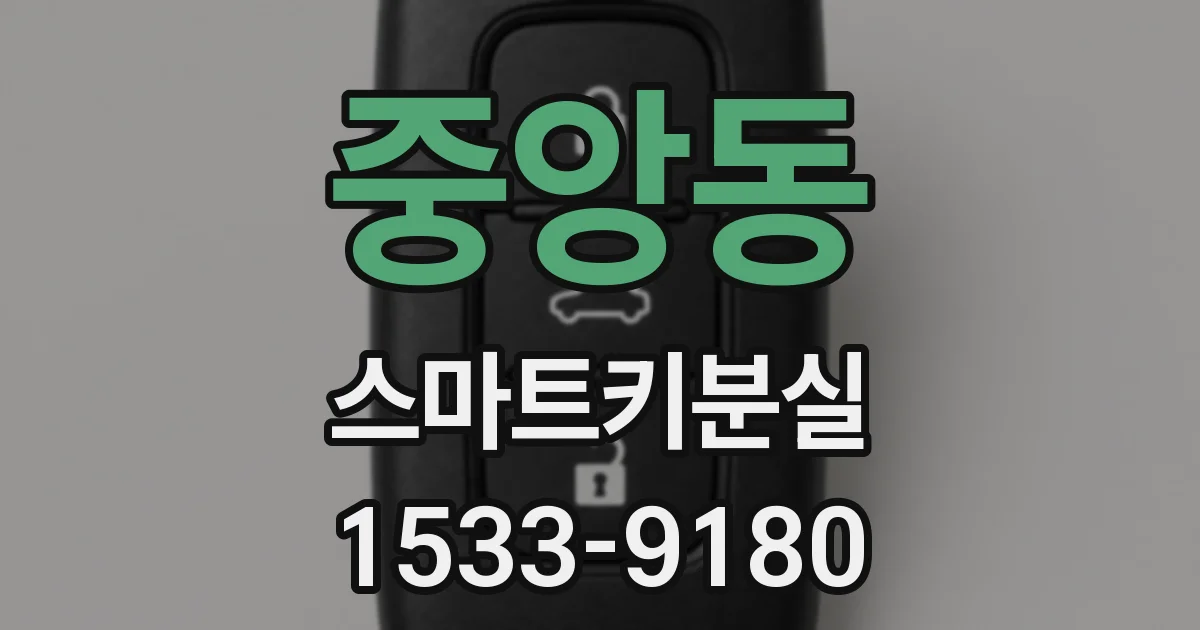 중앙동 스마트키분실
