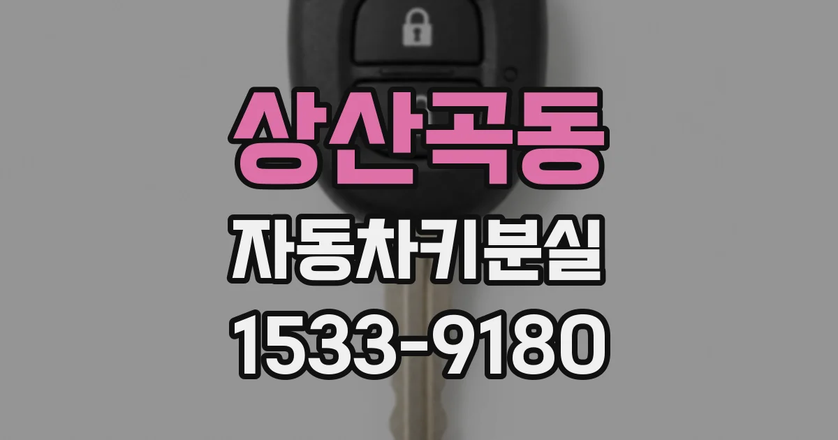 상산곡동 자동차키분실