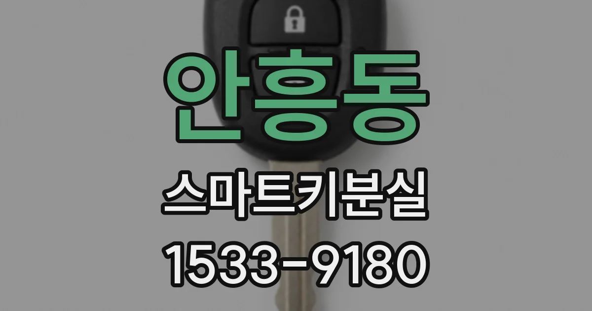 안흥동 스마트키분실