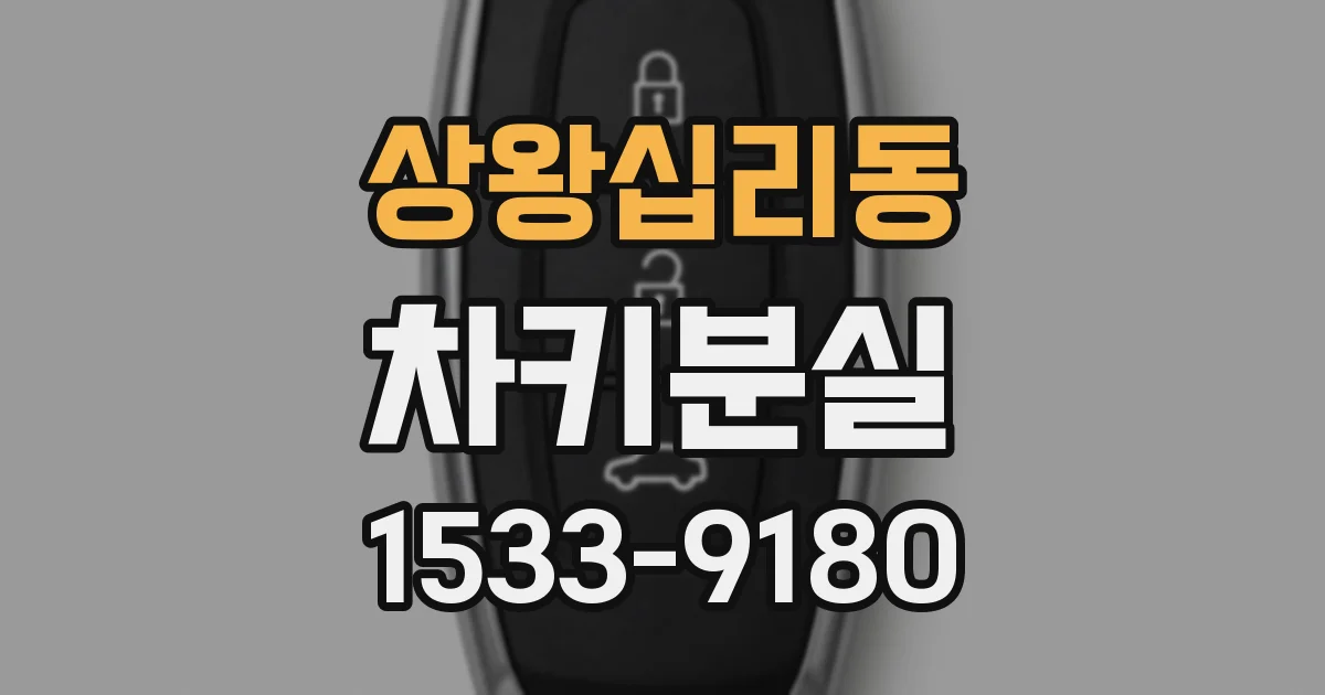 상왕십리동 차키분실