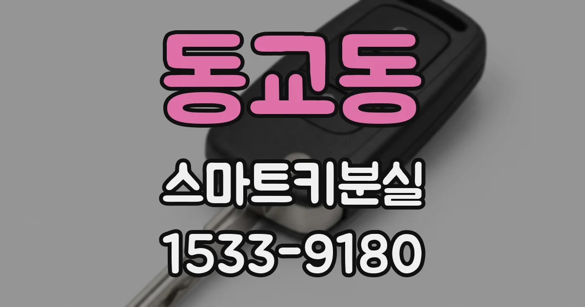 동교동 스마트키분실