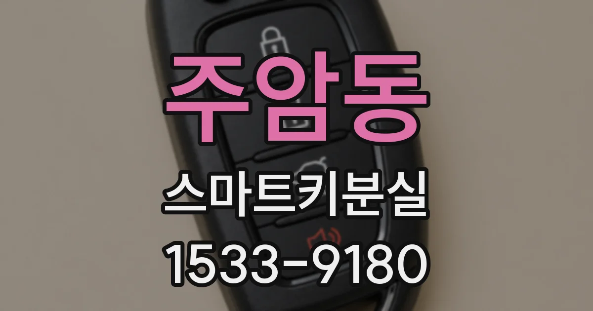 주암동 스마트키분실
