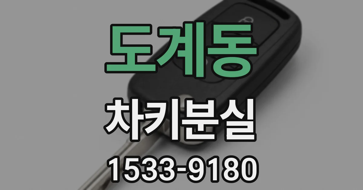 도계동 차키분실