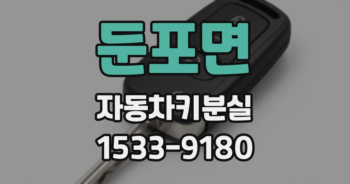 둔포면 자동차키분실