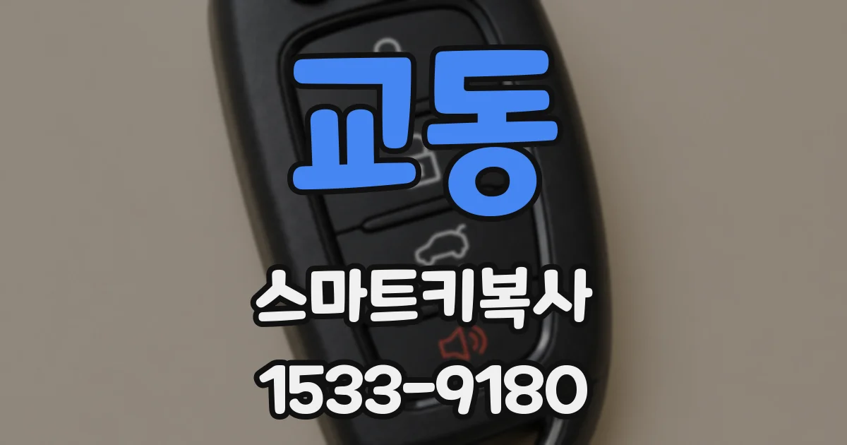 교동 스마트키복사