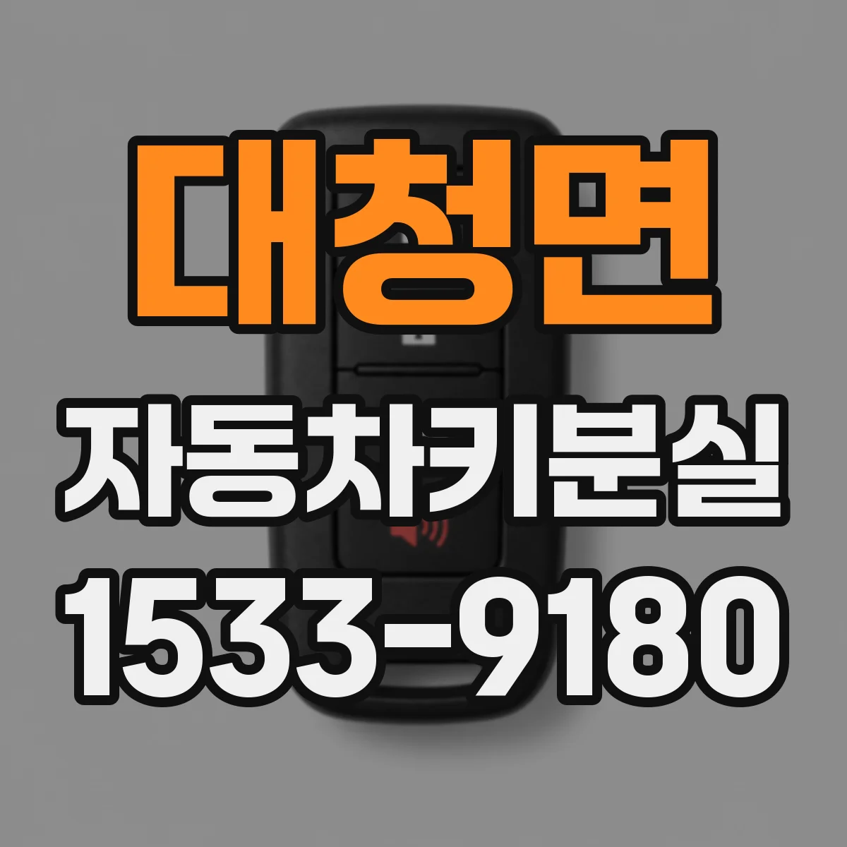 대청면 자동차키분실