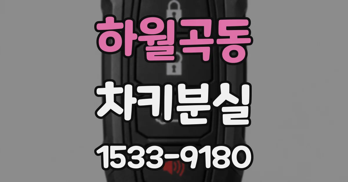 하월곡동 차키분실