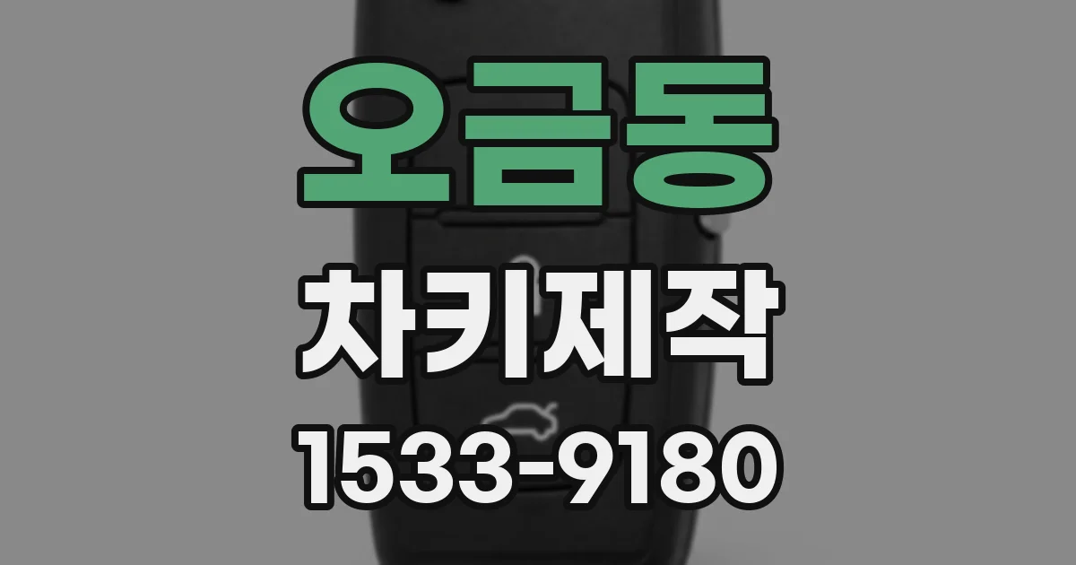 오금동 차키제작