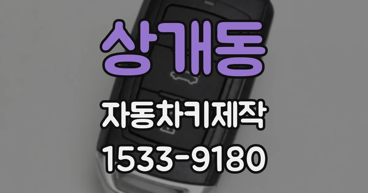 상개동 자동차키제작