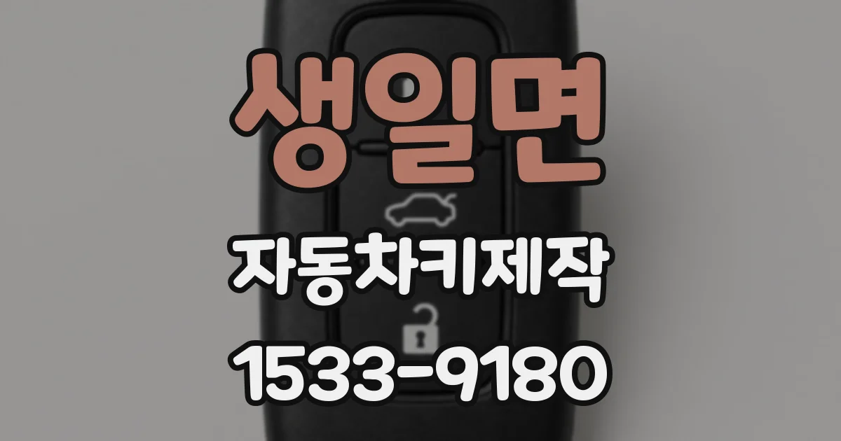 생일면 자동차키제작