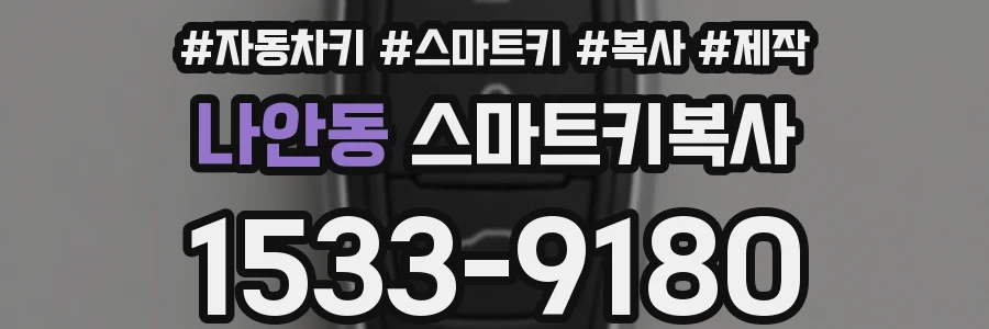 나안동 스마트키복사
