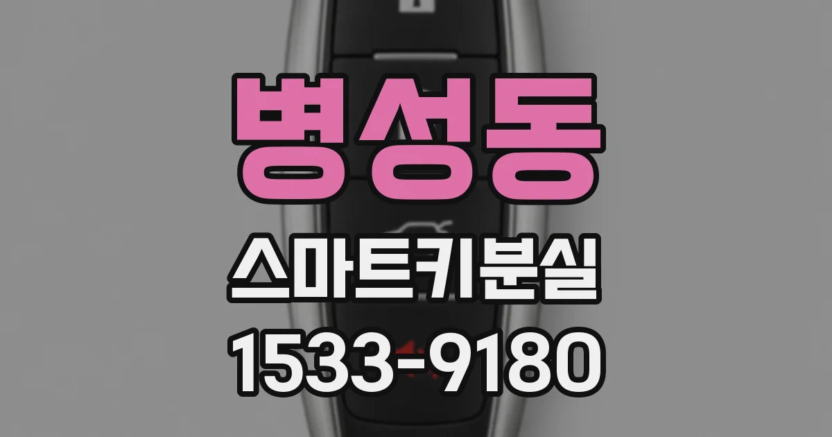 병성동 스마트키분실