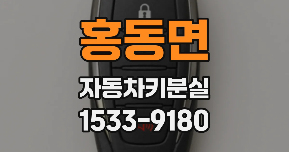 홍동면 자동차키분실