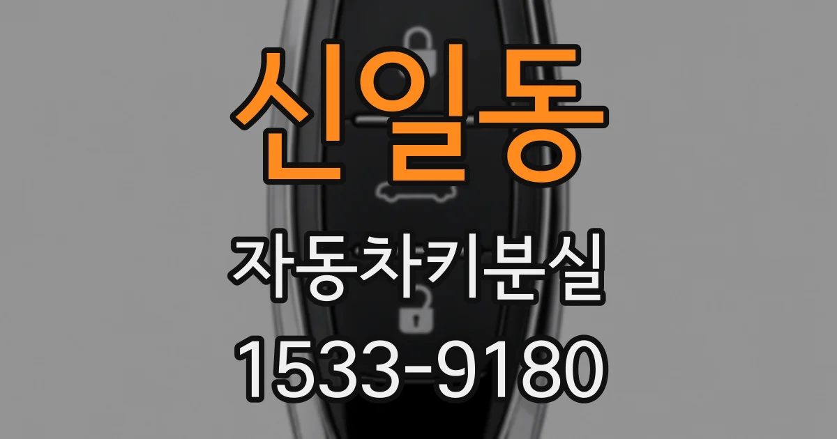 신일동 자동차키분실