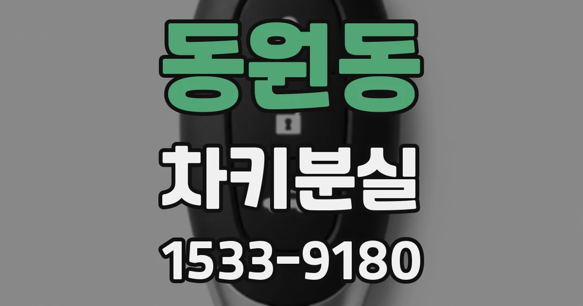 동원동 차키분실