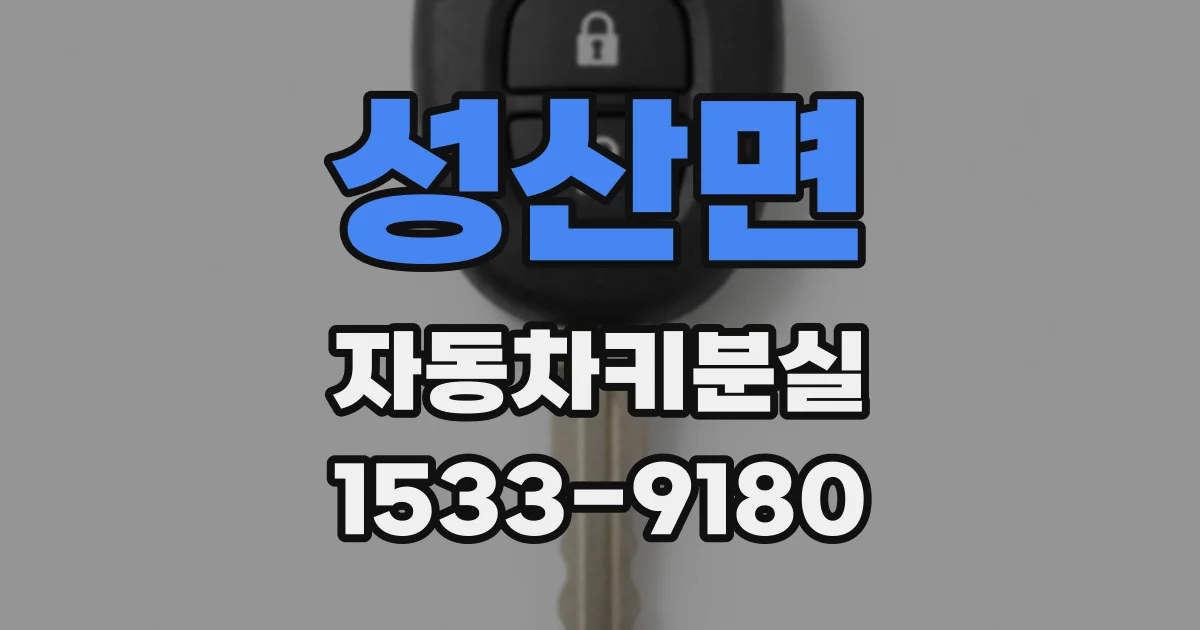 성산면 자동차키분실